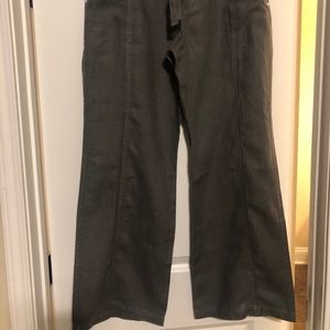 INC Linen Wide Leg Ankle Pants